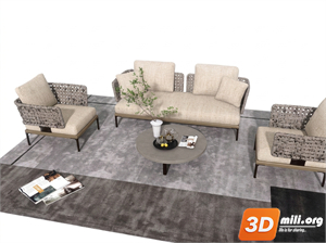 Outdoor Sofa Skp Files